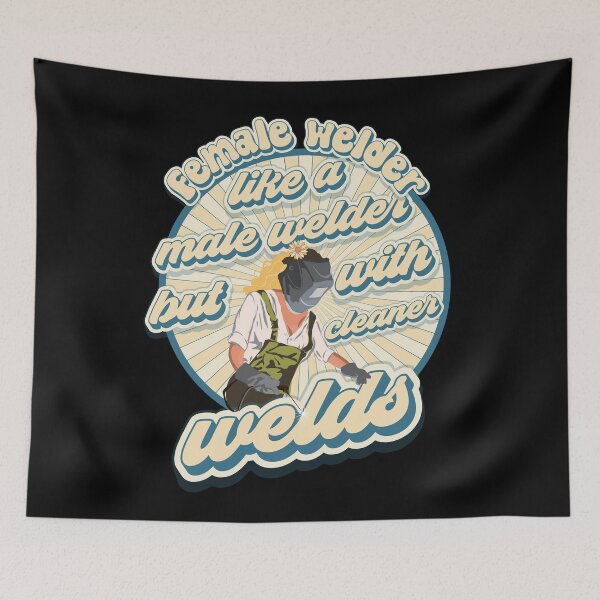 Item preview, Funny sarcastic quote welder woman Weld like a girl  designed and sold by HomeCoquette.