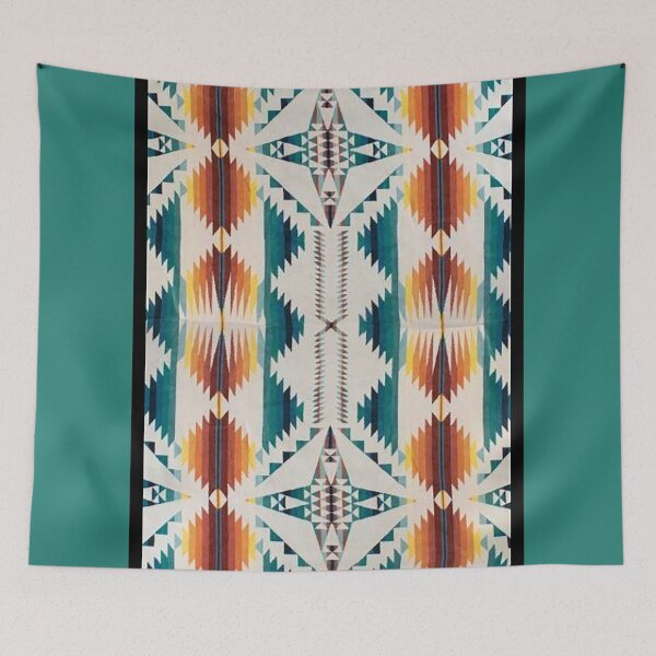 Item preview, navajo blanket,southwestern art,native american art,indian art,arizona,dessert,geometric pattern,bow and arrows,cowboys and indians,indigenous art,tribe,teepee,tom keys,turquise,farmhouse style designed and sold by Nostrathomas66.