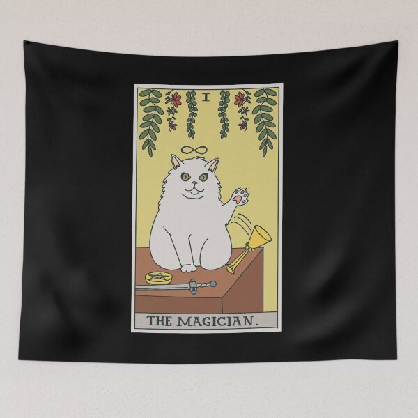 Item preview, Cat Tarot Card - The Magician designed and sold by strzmarta.