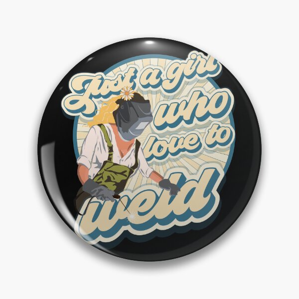 Item preview, Just a girl who loves to weld groovy gift  designed and sold by HomeCoquette.