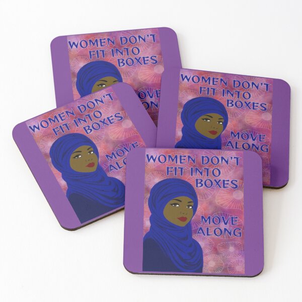Item preview, Feminist Quote -Women Don't Fit Into Boxes Move Along designed and sold by LethalPixieDust.