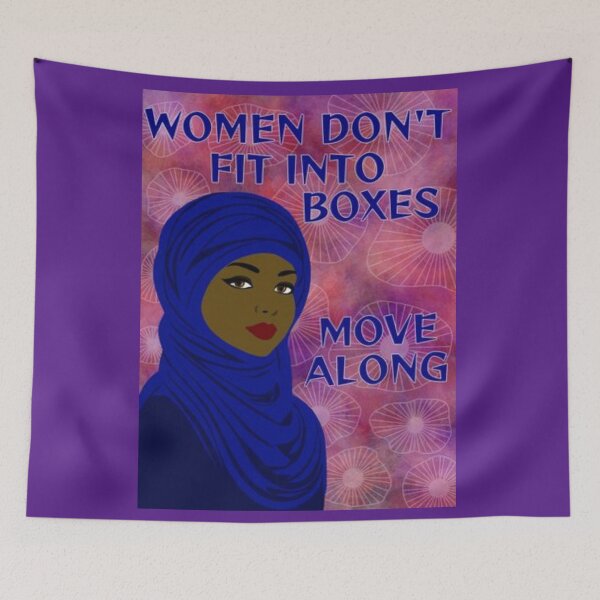 Item preview, Feminist Quote -Women Don't Fit Into Boxes Move Along designed and sold by LethalPixieDust.