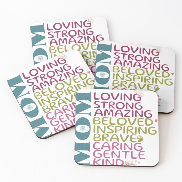 Item preview, Mom Loving Strong Amazing Beloved Inspiring Brave Caring Selfless Gentle Kind Classic T-Shirt designed and sold by MEDKH02.