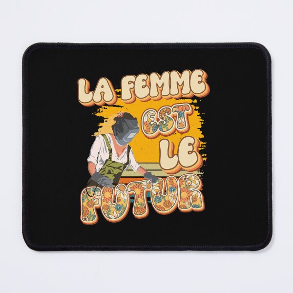 Item preview, La femme est le futur Welder woman quote designed and sold by HomeCoquette.
