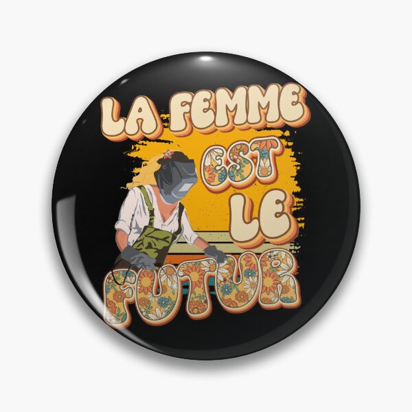 Item preview, La femme est le futur Welder woman quote  designed and sold by HomeCoquette.