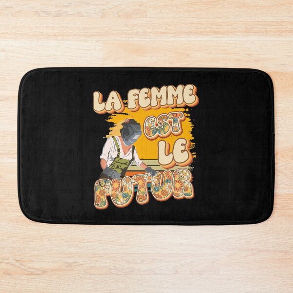 Item preview, La femme est le futur Welder woman quote  designed and sold by HomeCoquette.
