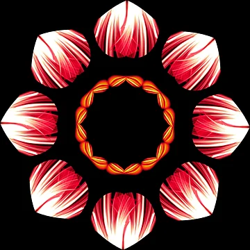 Artwork thumbnail, Red flower by Meo Design