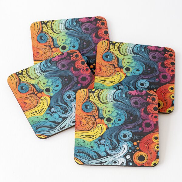 Item preview, Colorful swirls designed and sold by TilesHQ.