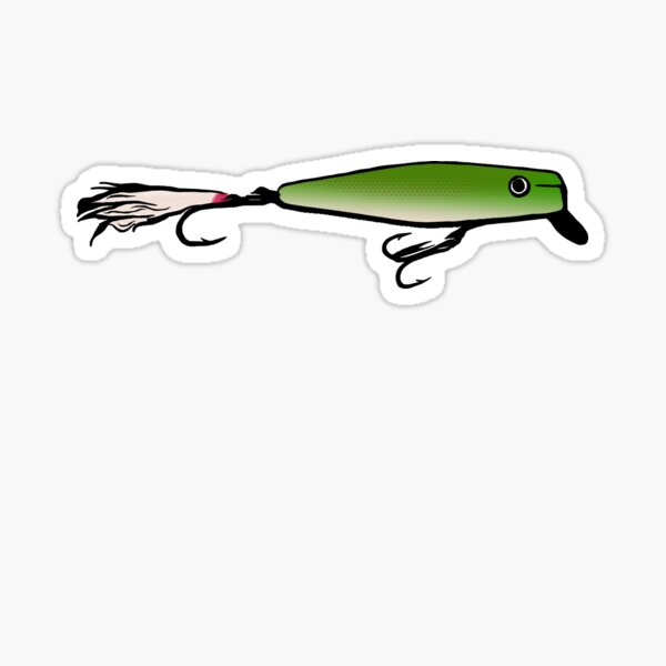 Green Sand Eel Danny Plug  Sticker for Sale by Noah357