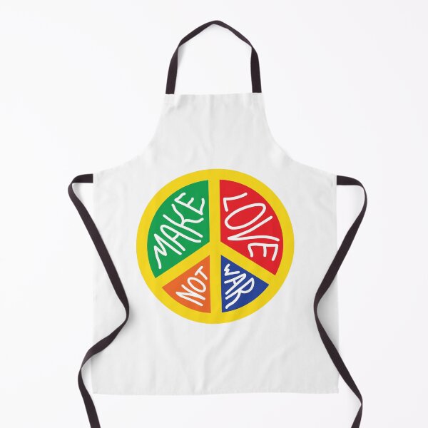 Item preview, Make Love Not War Color Block Peace Sign designed and sold by funkyfoxdesign.