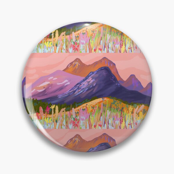 Item preview, Digital Painting 7 | Landscape // Pink Mountains designed and sold by dana-krystle.