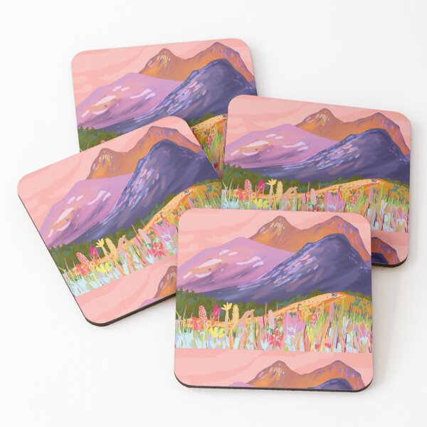 Item preview, Digital Painting 7 | Landscape // Pink Mountains designed and sold by dana-krystle.