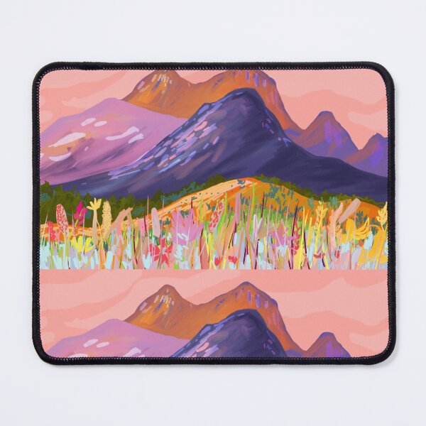 Item preview, Digital Painting 7 | Landscape // Pink Mountains designed and sold by dana-krystle.