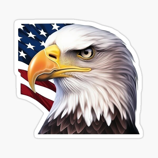 Proud American Eagle Sticker