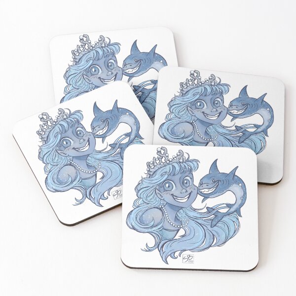 Item preview, Mermaid and Shark Friend designed and sold by Stephanie Burtner.