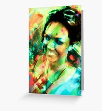 Girl with the Goggles Greeting Card