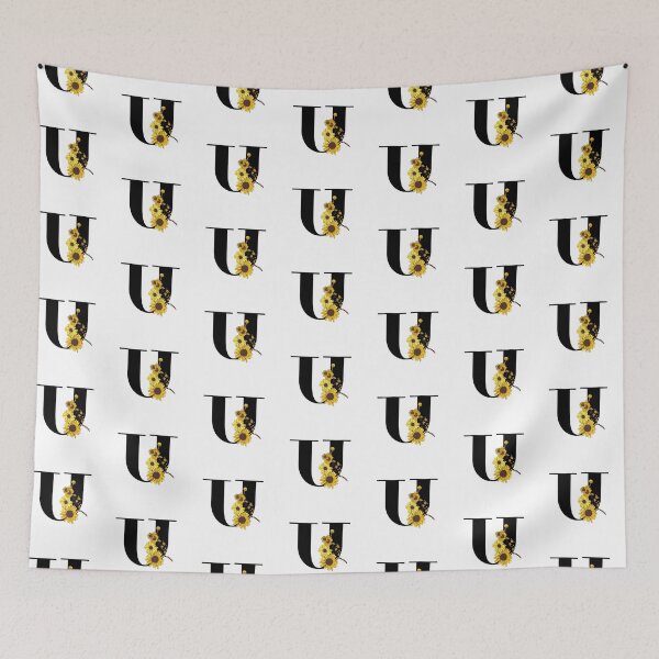 Item preview, Sunflower Monogram U designed and sold by Coffee Lifestyle.