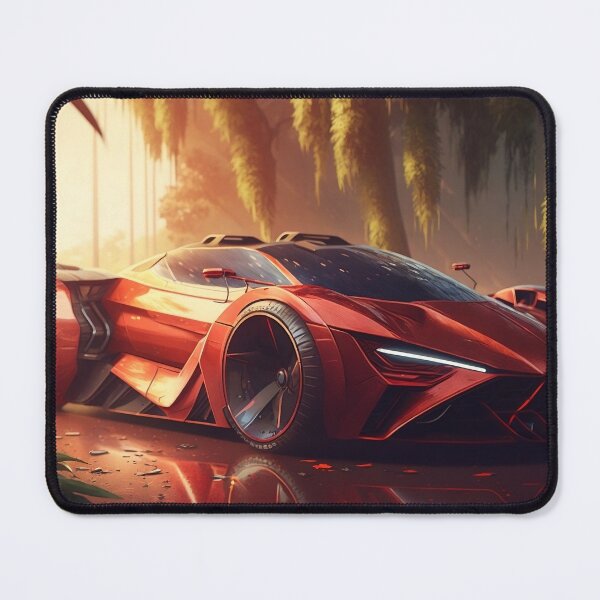 Item preview, Red Supercar With A Bright Sunshine designed and sold by ByDigitalDream.