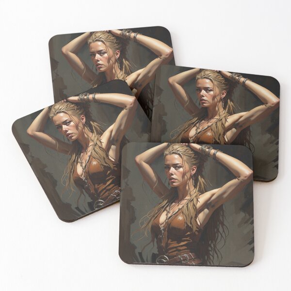 Item preview,  Beautiful woman with arms up painting designed and sold by Vintage Designs +.