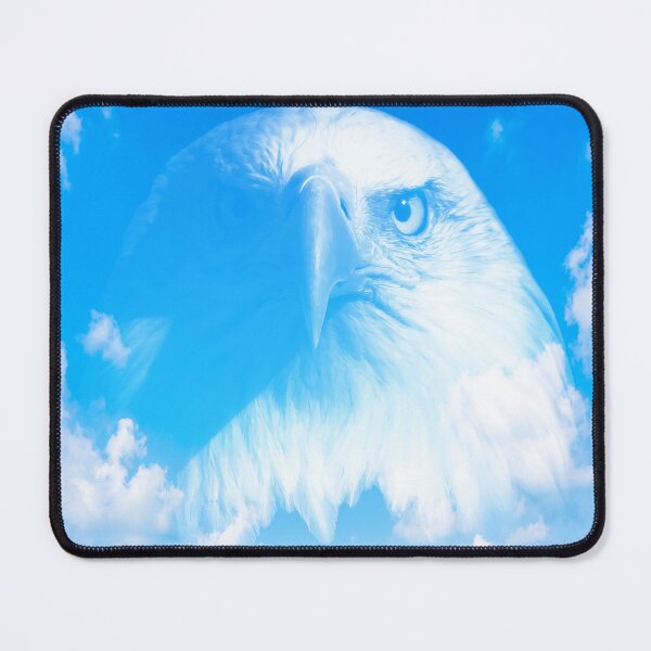 Item preview, Bald eagle face in the sky illustration designed and sold by Donutlovers.
