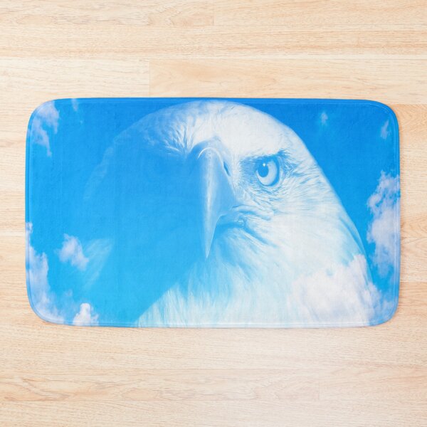 Item preview, Bald eagle face in the sky illustration designed and sold by Donutlovers.