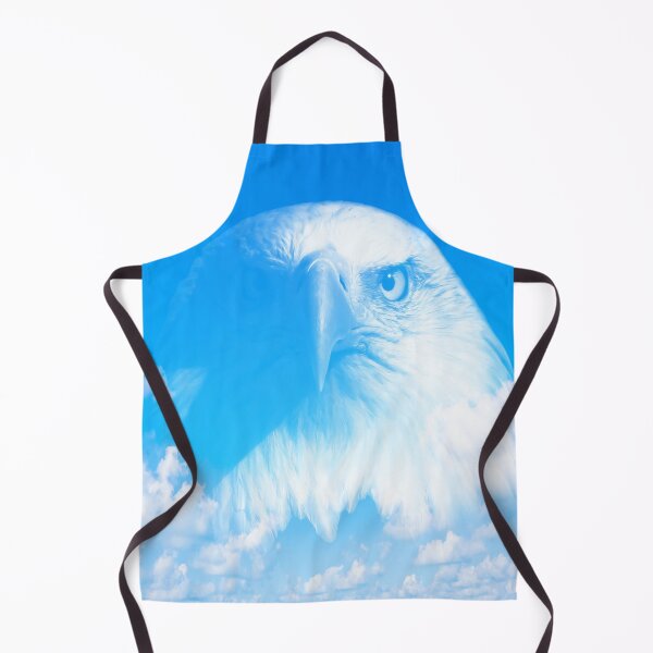 Item preview, Bald eagle face in the sky illustration designed and sold by Donutlovers.