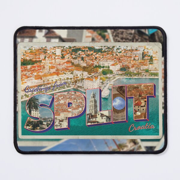 Item preview, Greetings from Split in Croatia Vintage style retro souvenir designed and sold by DeveloperProp0.