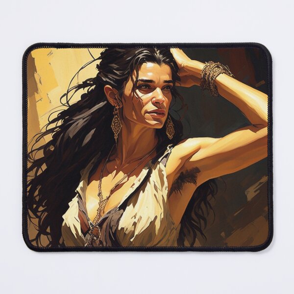 Item preview, Beautiful woman with arms up painting designed and sold by Vintage Designs +.