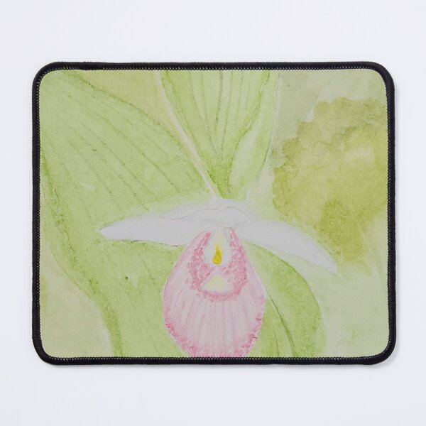 Item preview, Lady slipper forest watercolor painting  designed and sold by JewelsNova.