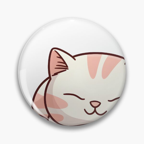 Item preview, cute kawaii cat sleeping designed and sold by BenjaminsPlace.