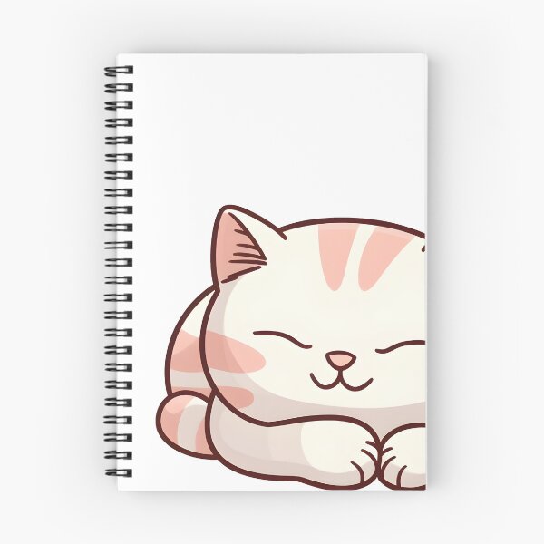 Item preview, cute kawaii cat sleeping designed and sold by BenjaminsPlace.