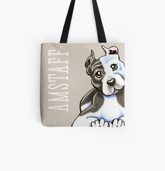 Amstaff Lean on Me {Type} All Over Print Tote Bag