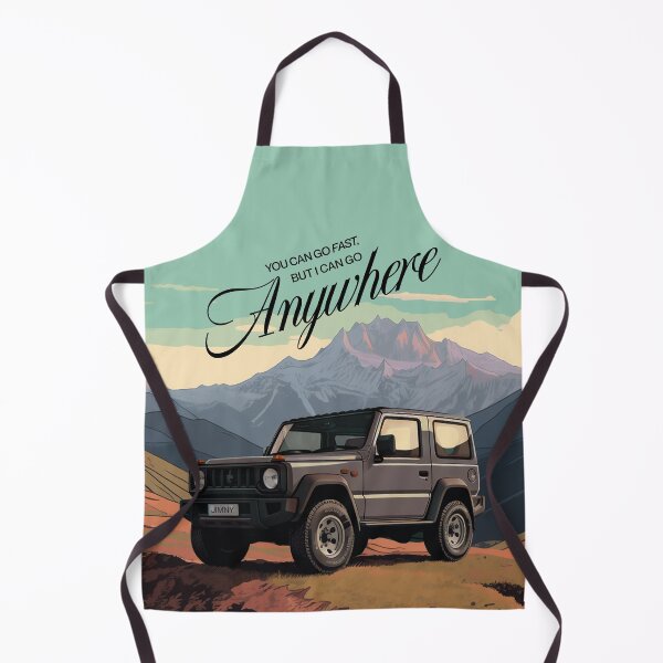 Item preview, Grey Jimny On An Adventure | Mountain Escape Illustration designed and sold by stoicjimny.