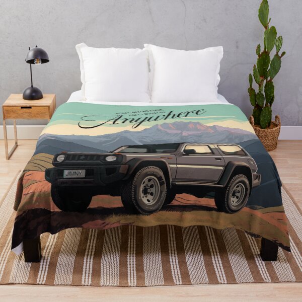 Item preview, Grey Jimny On An Adventure | Mountain Escape Illustration designed and sold by stoicjimny.