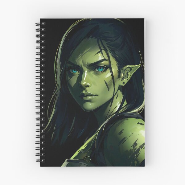 Item preview, Intense Half-Orc Woman  designed and sold by ByteyCreatives.