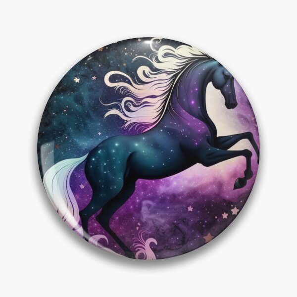 Item preview, Vibrant Unicorn Dancing Against a Starry Galaxy designed and sold by Stoopendous Stickers.