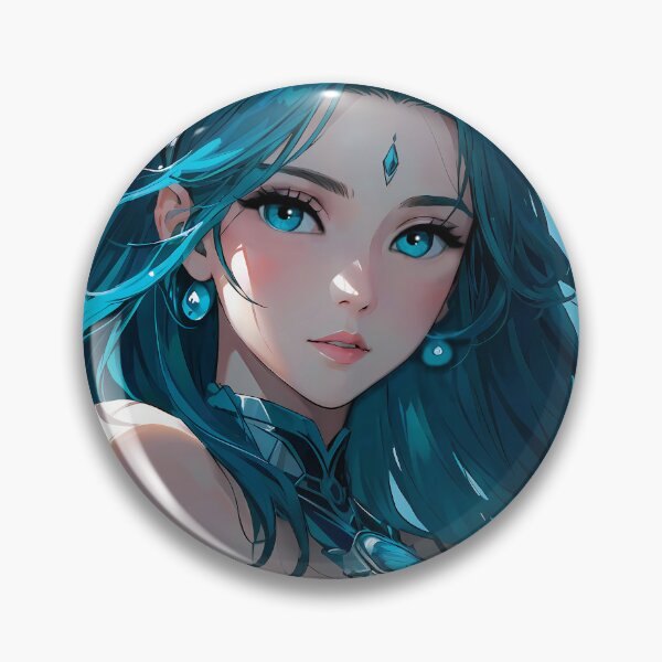 Item preview, Sirena azul chapoteando en las aguas designed and sold by ByteyCreatives.