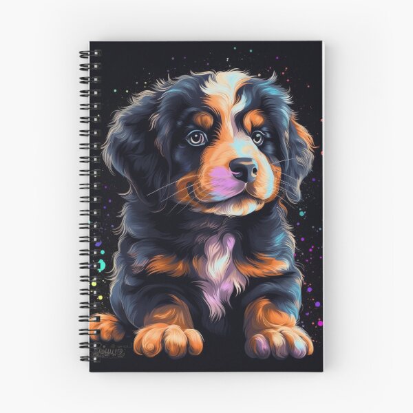 Item preview, Colorful Bernese Mountain Dog Puppy, Vibrant Art designed and sold by Stoopendous Stickers.