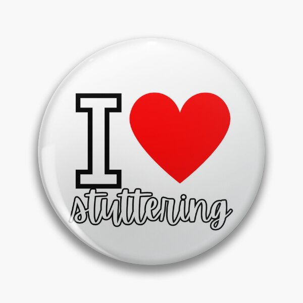 Item preview, I love stuttering (white and red)  designed and sold by NicoleSLP.