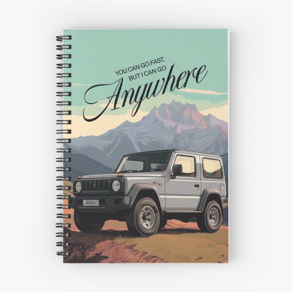 Item preview, Silver Jimny On An Adventure | Mountain Escape Illustration designed and sold by stoicjimny.