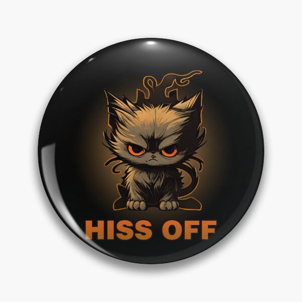 Item preview, Grumpy Cat's Warning - Hiss Off! designed and sold by Mini Pandas.