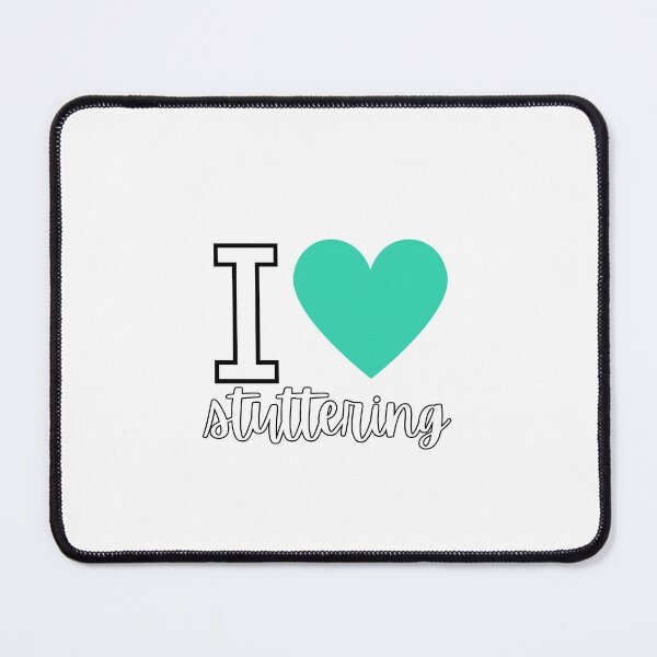 Item preview, I love stuttering (white and sea green)  designed and sold by NicoleSLP.