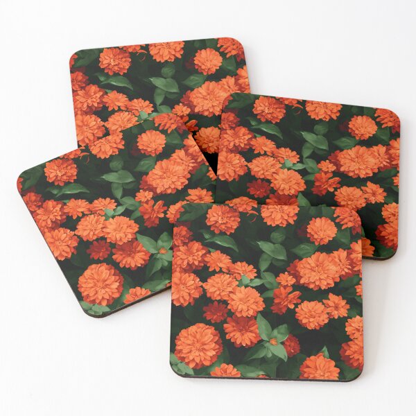 Item preview, Orange Dahlia Pinnata - Vibrant and Striking Floral Art designed and sold by pinimgart.