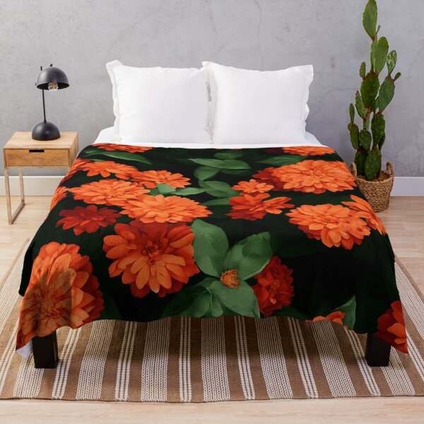Item preview, Orange Dahlia Pinnata - Vibrant and Striking Floral Art designed and sold by pinimgart.
