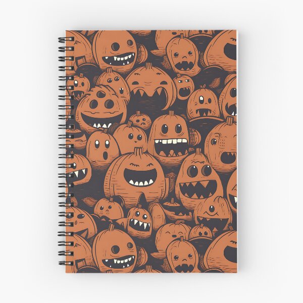 Item preview, Happy Pumpkins halloween pattern designed and sold by TheInspiredAI.