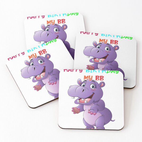 Item preview, BIRTHDAY HIPPO BB designed and sold by BOUZDA2.