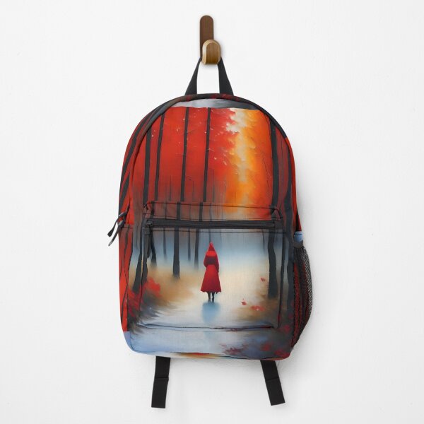 Item preview, Lady in Red Coat Walking into a Mysterious Forest designed and sold by PatriciaReyes.