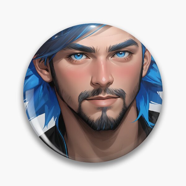 Item preview, Colorful picture of a handsome male, anime style. designed and sold by Scratchproof.