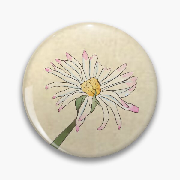 Item preview, Common English Daisy Botanical Flower Illustration designed and sold by Perunika305.
