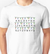 Stranger Things Christmas Lights Alphabet Unisex T-Shirt